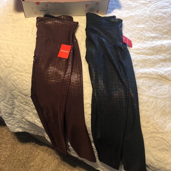 Spanx Metallic Mist 78 Leggings 